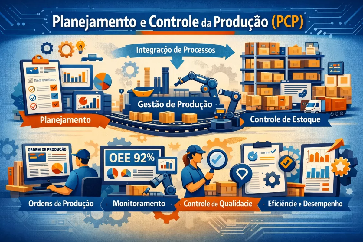 Planejamento e Controle da Produção (PCP): etapas, métodos e ferramentas