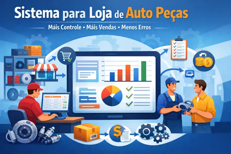 Sistema para loja de auto peças: o segredo para vender mais e controlar seu estoque sem erros