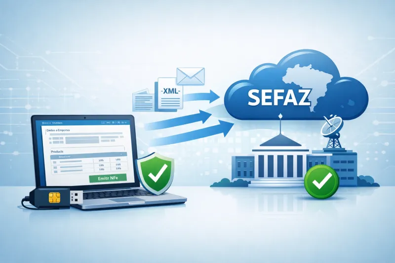 Como Funciona um Sistema Emissor de NFe (Explicação Simples)