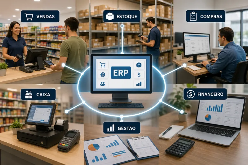 Sistema ERP para Varejo: 7 Benefícios da Integração dos Setores