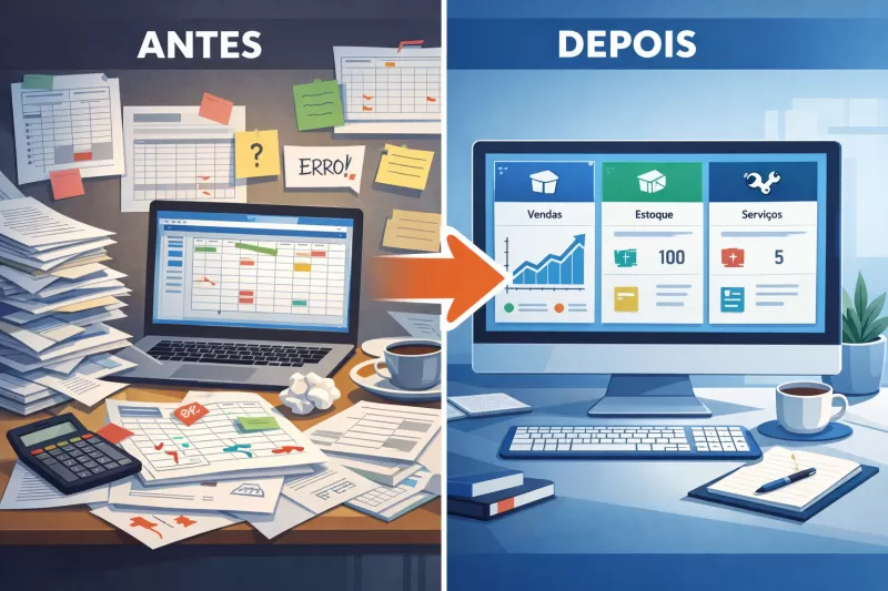 Chega de Planilhas: Use um Sistema Profissional de Loja de Informática