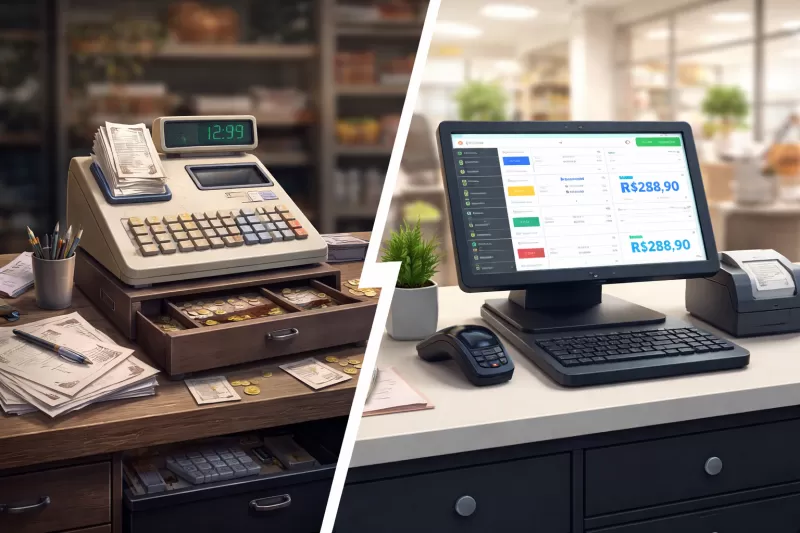 O Sistema de Caixa Registradora que Está Substituindo o Caixa Tradicional