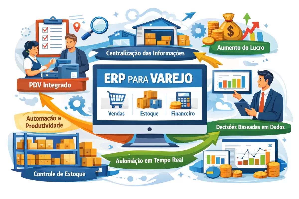 Sistema ERP para Varejo: Controle Total de Vendas, Estoque e Lucro em um Só Lugar