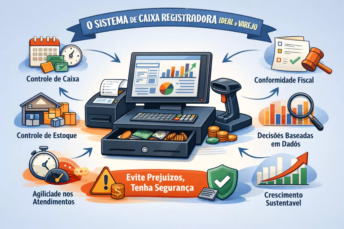Sistema de Caixa Registradora: Como Escolher o Ideal e Evitar Erros Que Custam Caro