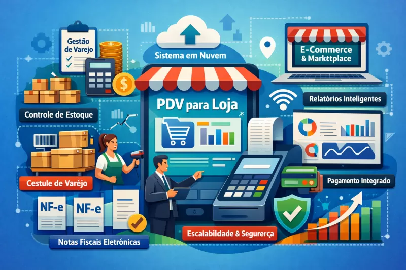 Como escolher o melhor sistema PDV para loja em 2026: guia completo para varejistas