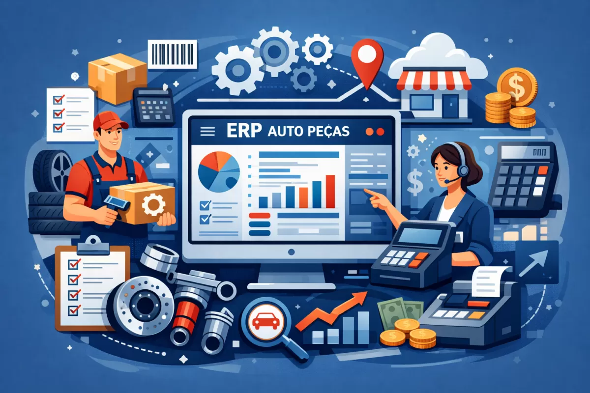 Sistema para loja de auto peças: como escolher o melhor ERP para controlar estoque, vendas e financeiro