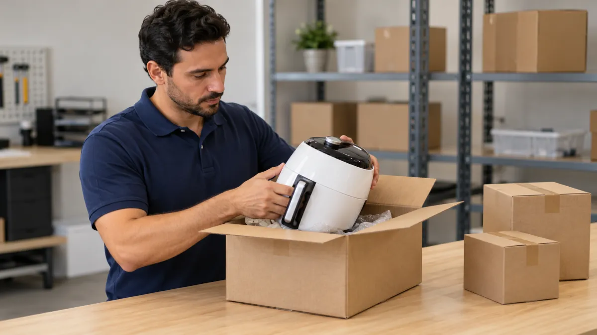 Separação de produtos devolvidos para conferência