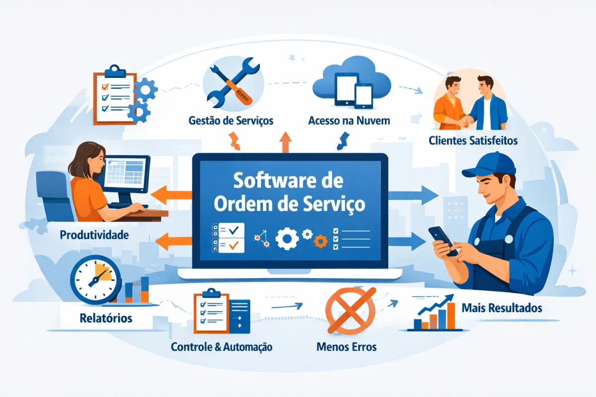 Melhor Software de Ordem de Serviço: Compare, Escolha e Pare de Perder Clientes