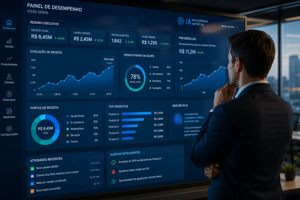 Gestão com IA para empresas que querem escalar resultados