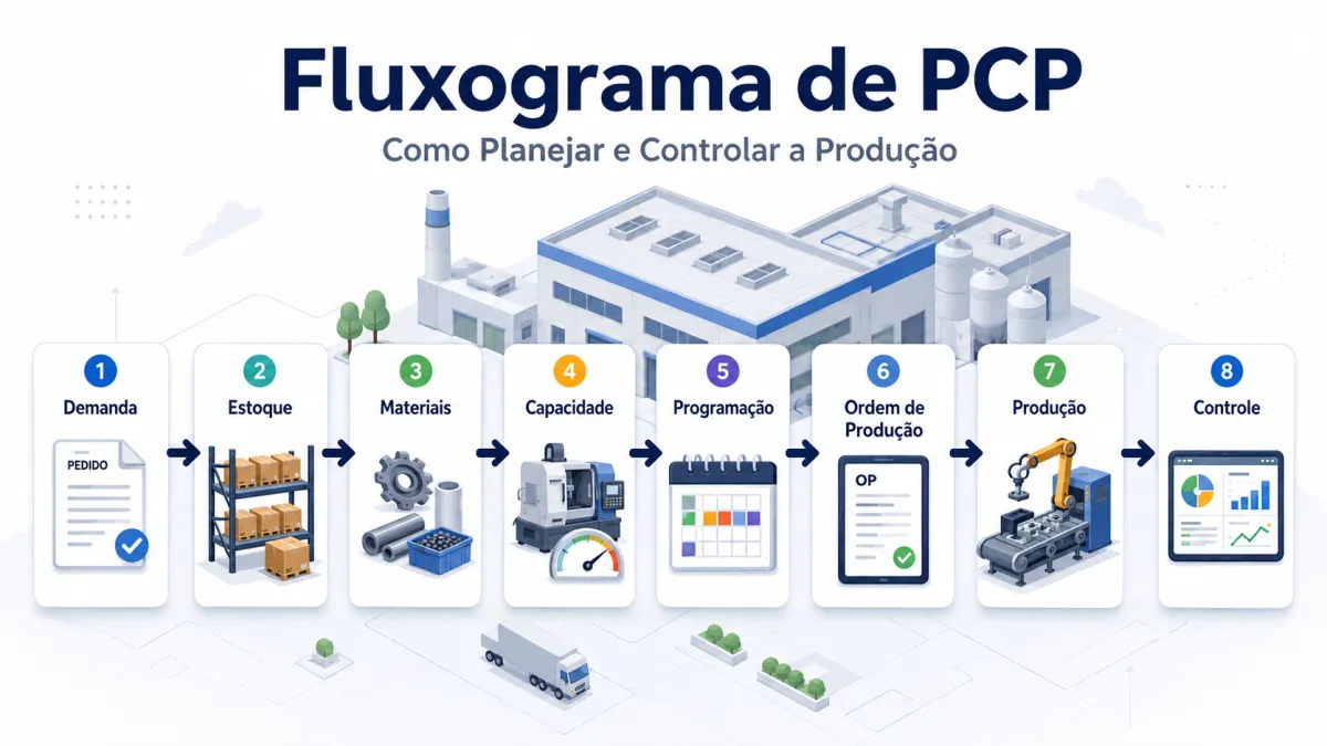 Fluxograma de PCP: Como Planejar e Controlar a Produção