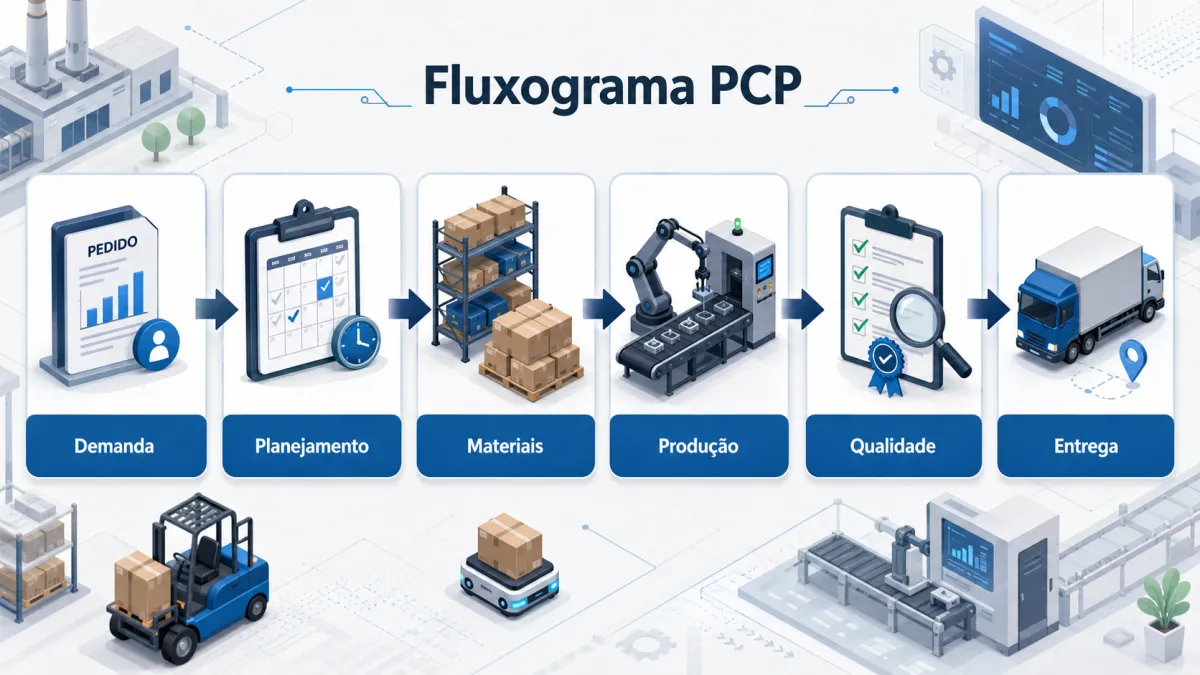 Fluxograma PCP: guia completo para planejar e controlar a produção