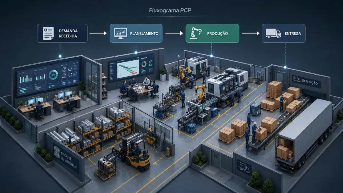 Fluxograma PCP passo a passo: aprenda a organizar o planejamento da produção