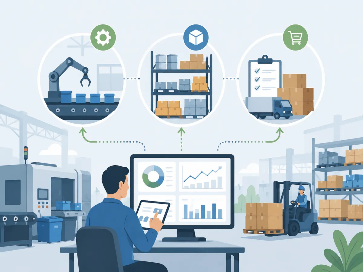 Sistema de Gestão para Indústria: Como Controlar Produção, Estoque e Compras