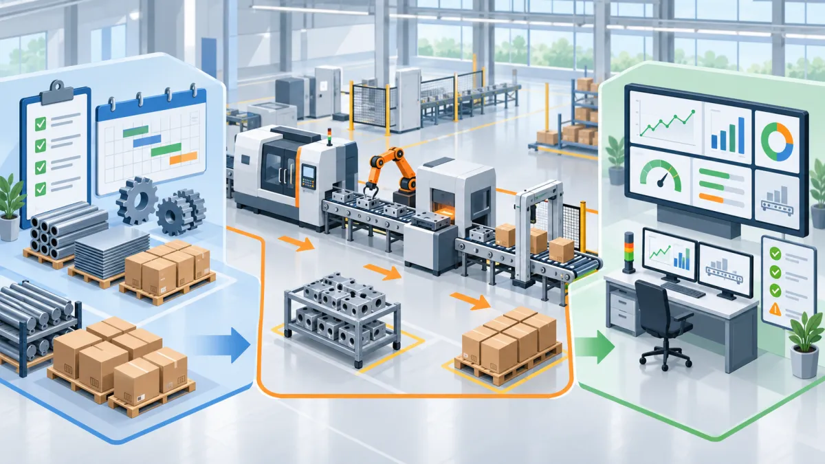 Qual a diferença entre planejamento, programação e controle da produção