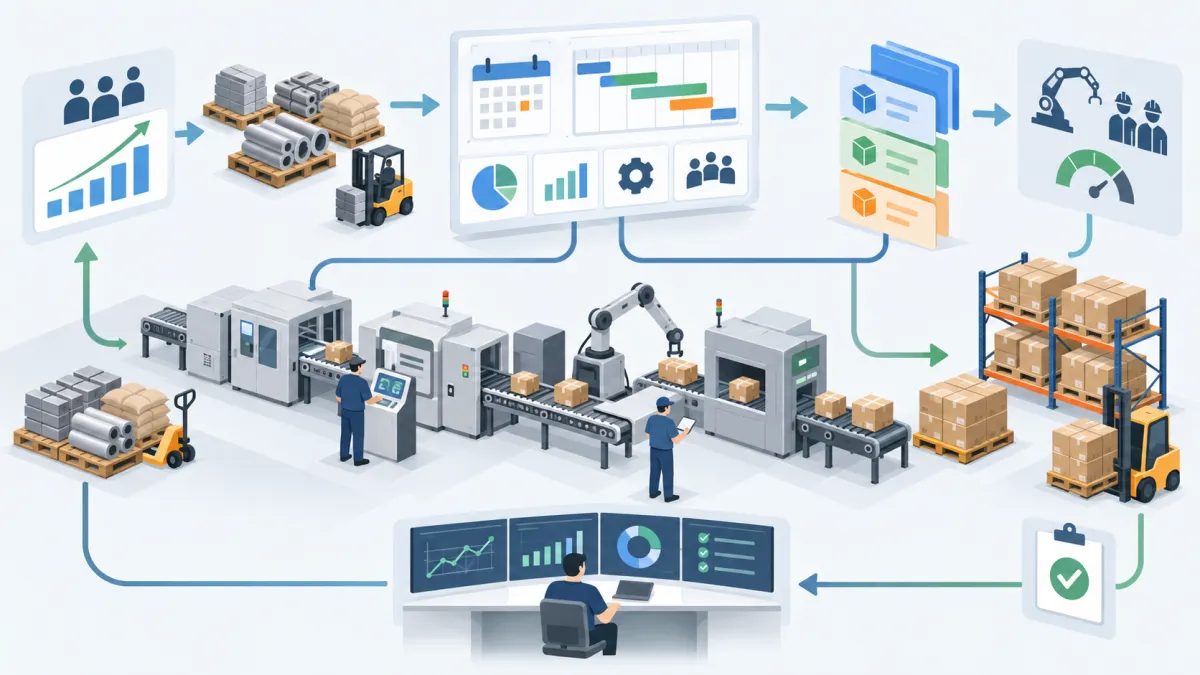 Como funciona a programação, planejamento e controle da produção industrial