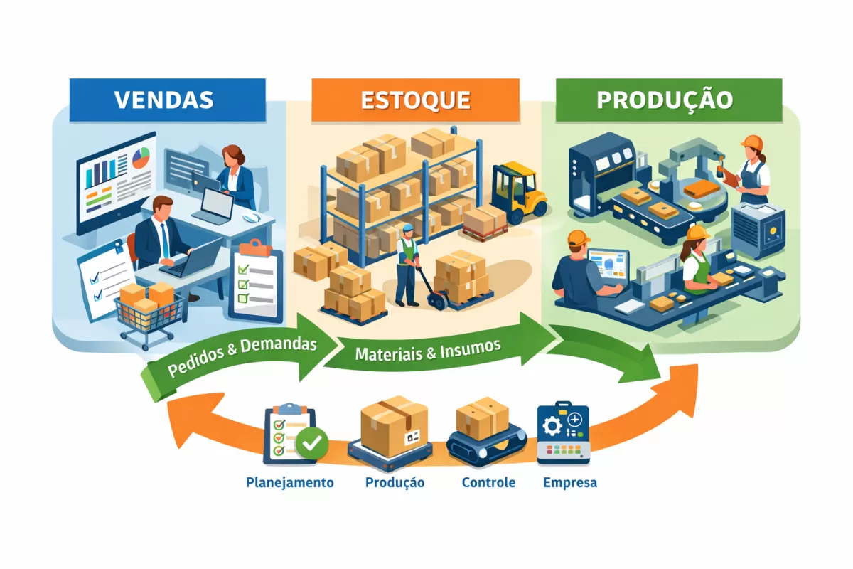 Fluxograma PCP no Planejamento e Controle de Produção: Guia Completo com Etapas e Exemplo Prático