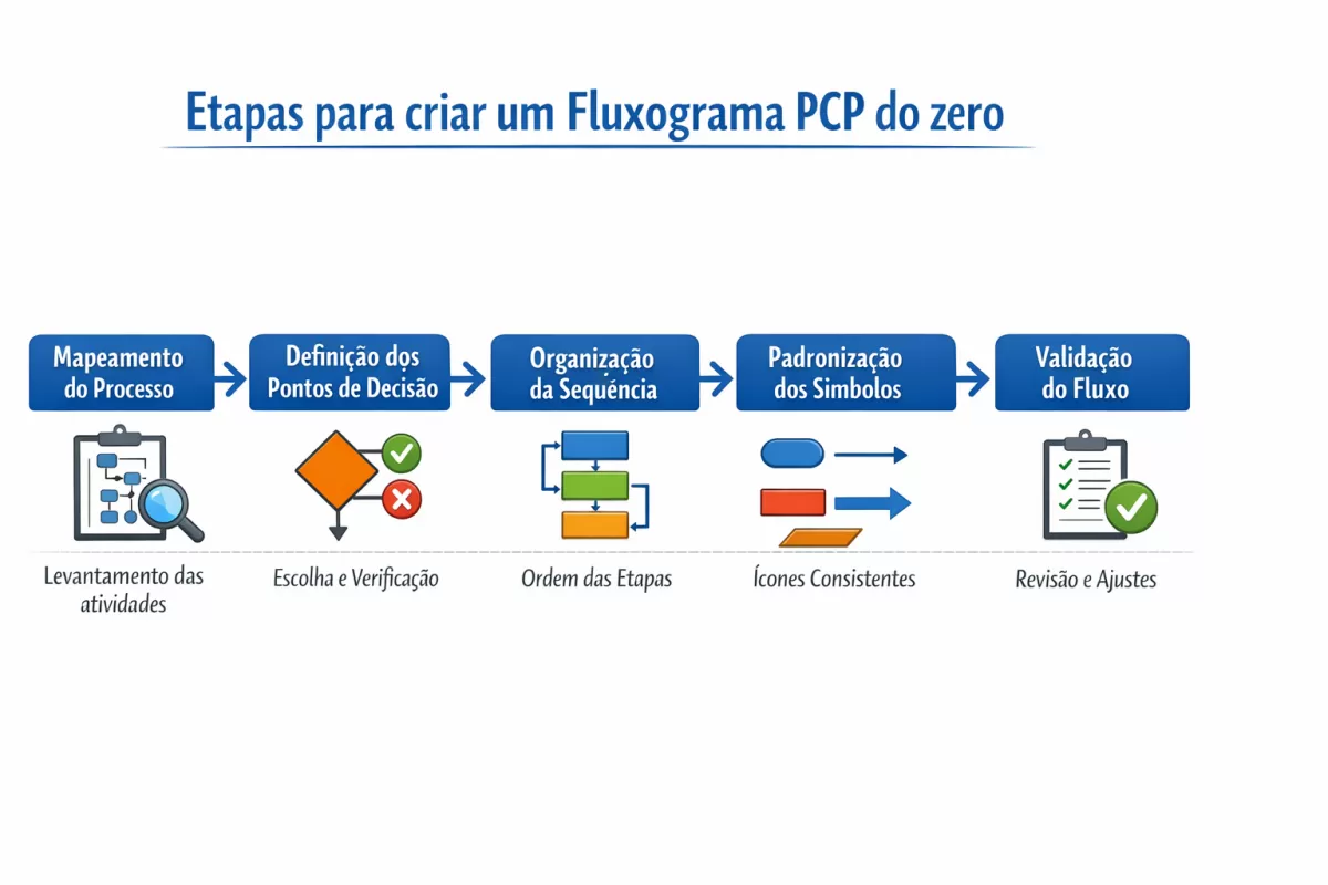Fluxograma PCP: como criar do zero