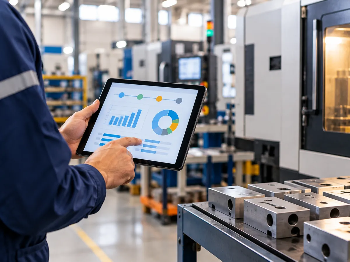 Monitoramento industrial com tablet