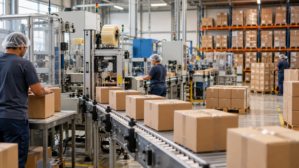 linha de produção