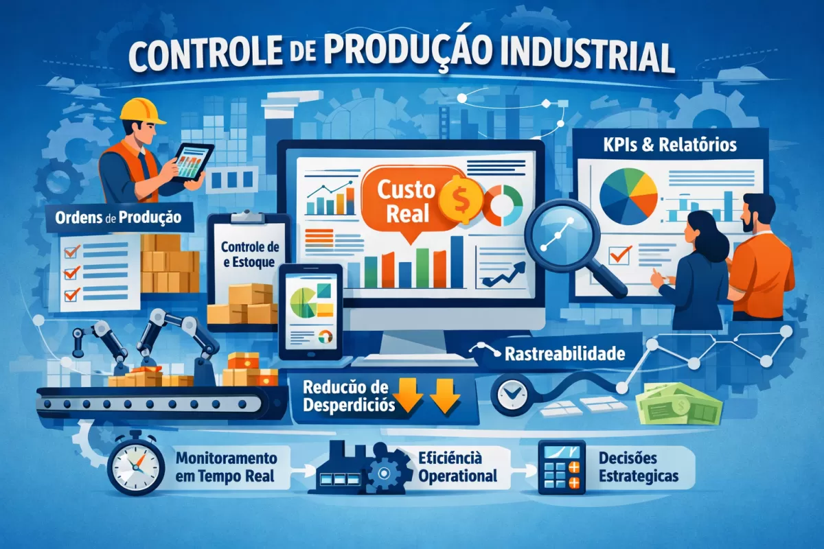Software controle de produção: como reduzir custos e aumentar a eficiência na fábrica
