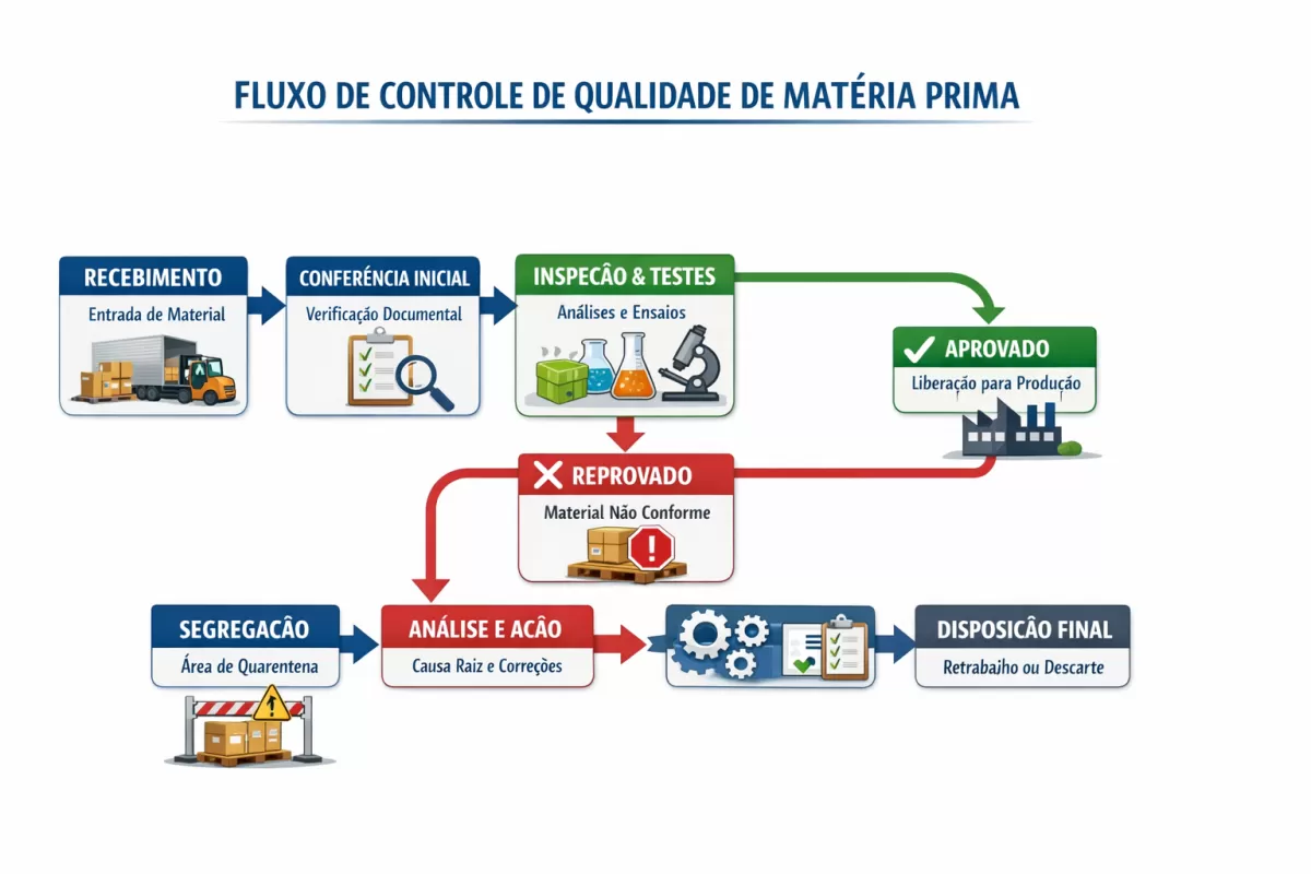 Como implementar um controle de qualidade de matéria prima eficiente e reduzir perdas na indústria?