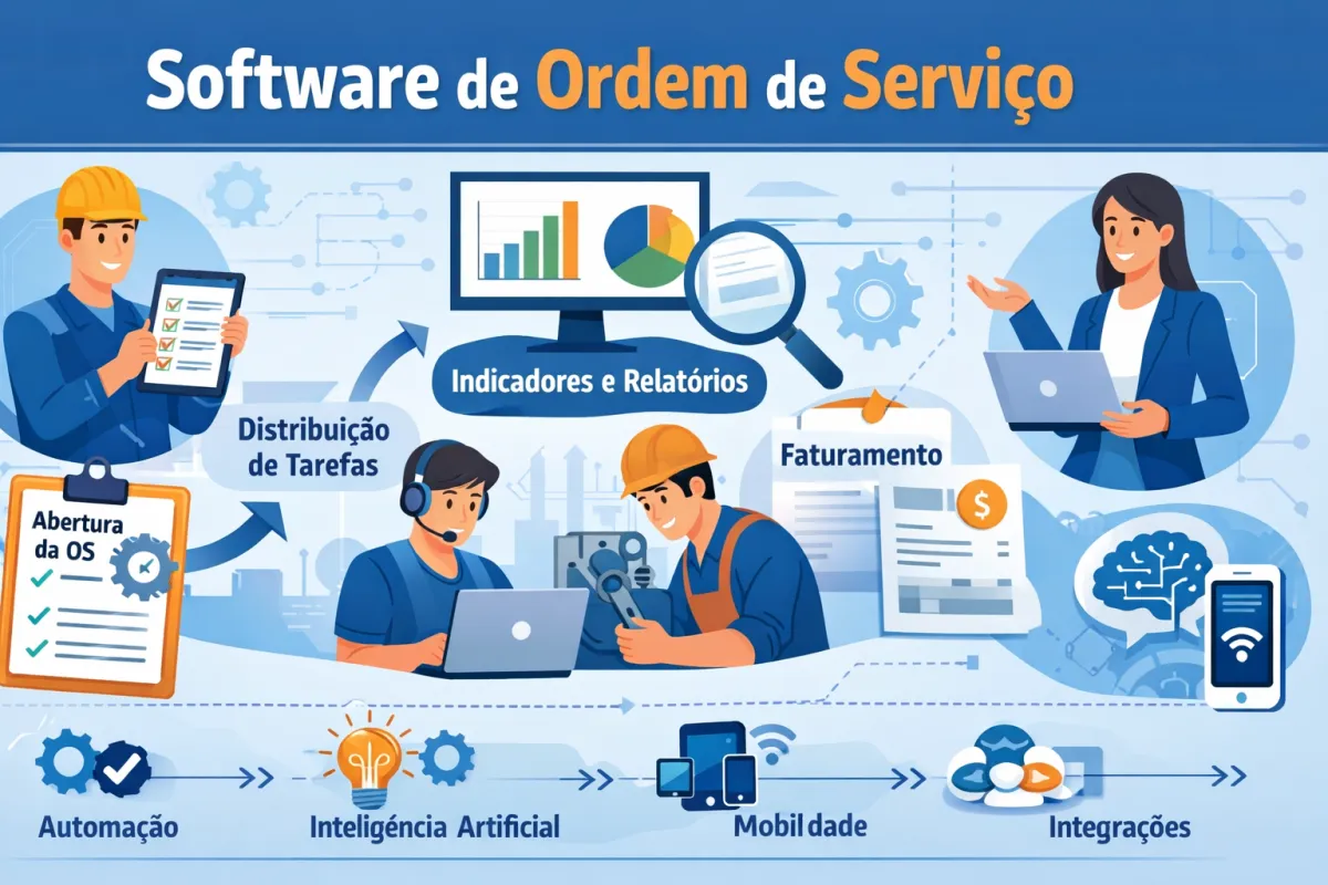 Software de Ordem de Serviço: O Guia Completo para Automatizar sua Empresa Hoje