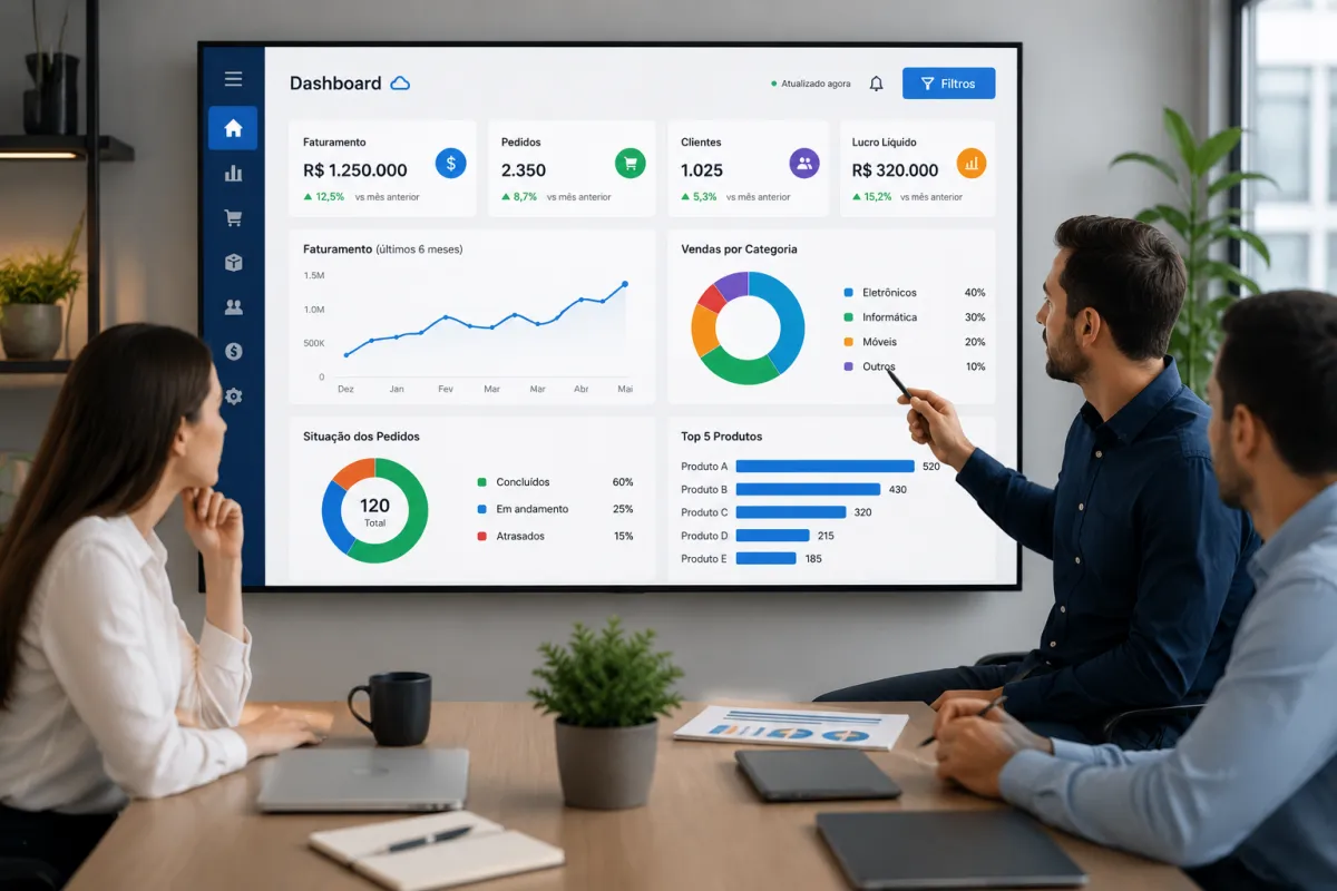 ERP Cloud com Dashboards em Tempo Real para sua Empresa