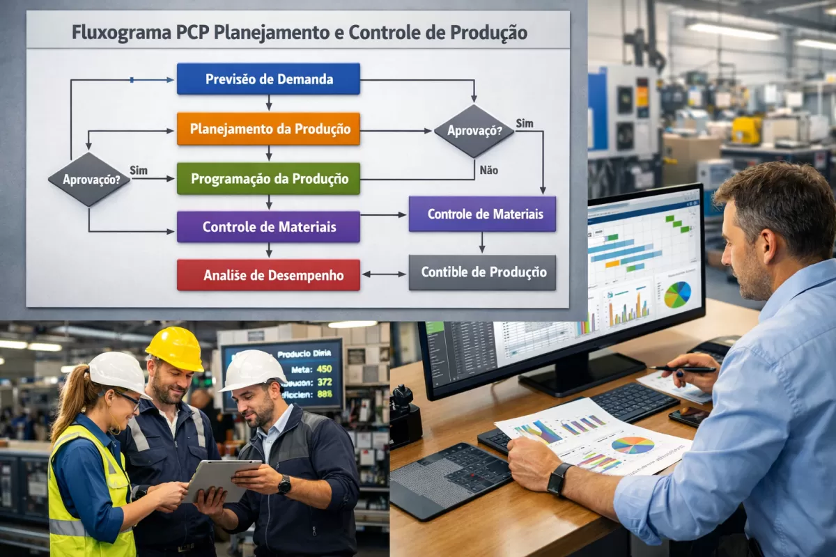Como criar um Fluxograma PCP Planejamento e Controle de Produção eficiente na indústria