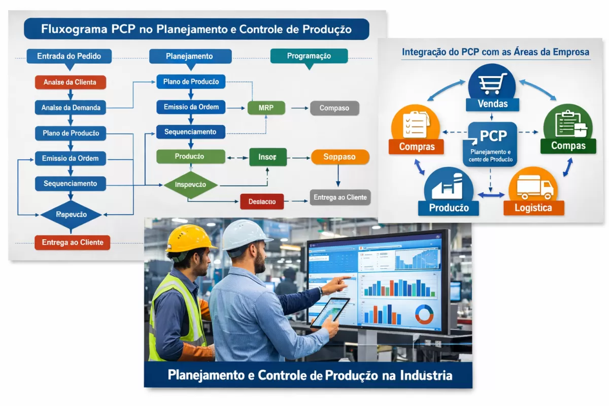 Fluxograma PCP Planejamento e Controle de Produção: passo a passo para aplicar na sua empresa