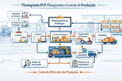 Como criar um Fluxograma PCP Planejamento e Controle de Produção passo a passo