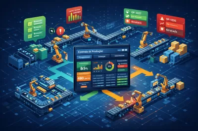 Software de controle de produção industrial: principais funcionalidades e benefícios