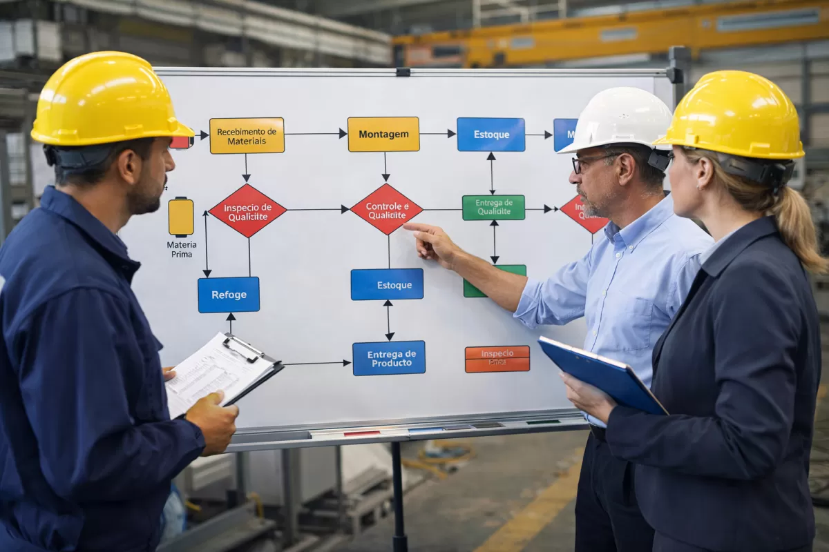 Erros mais comuns ao montar um Fluxograma PCP Planejamento e Controle de Produção
