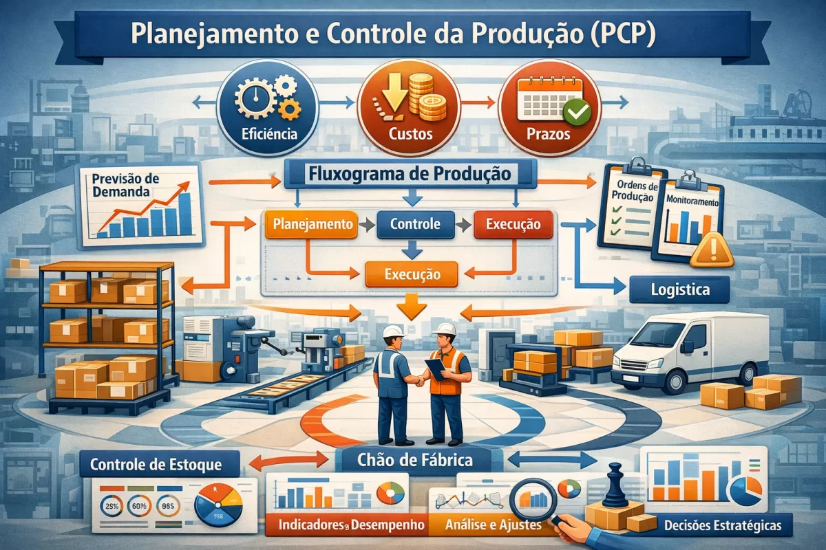 Controle de produção PCP: o que é, como funciona e por que é essencial na indústria