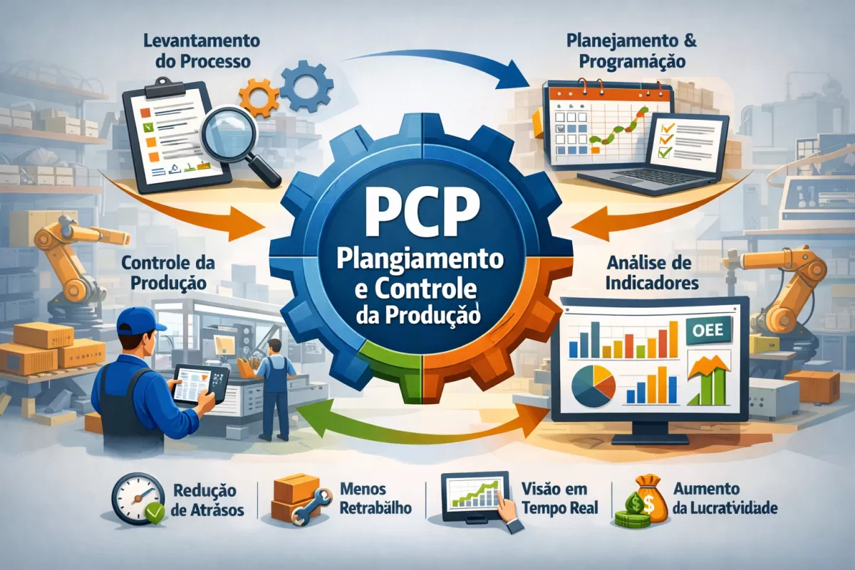 Controle de produção PCP na prática: passo a passo para organizar sua fábrica