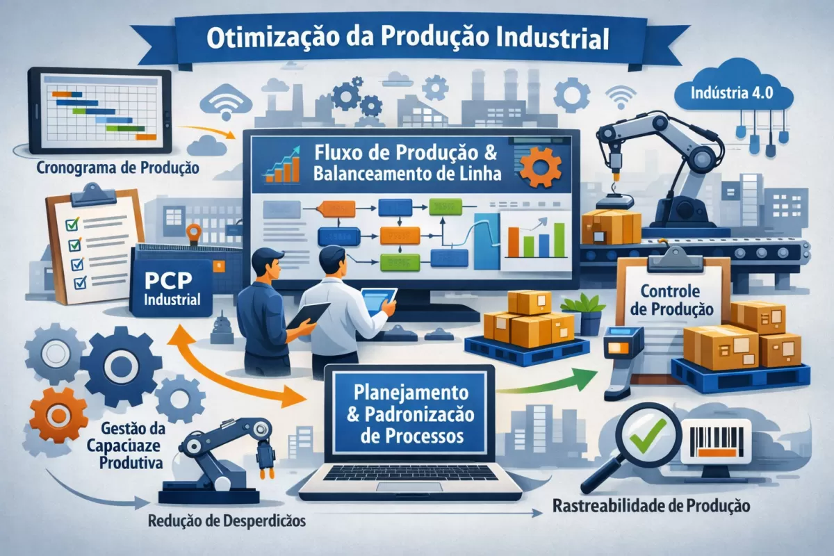 Fluxograma PCP Planejamento e Controle de Produção na indústria: exemplo prático