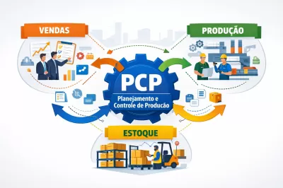 Fluxograma PCP Planejamento e Controle de Produção como base para integração entre vendas, produção e estoque