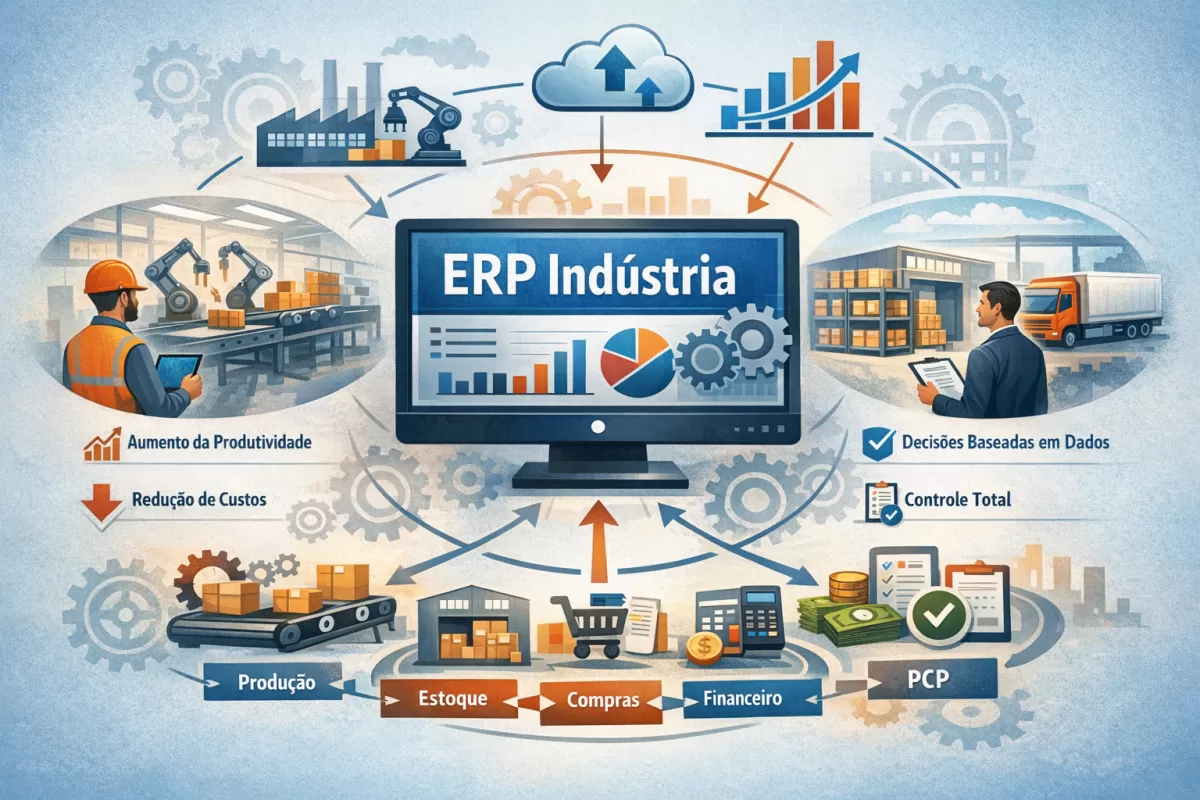Sistema ERP Indústria: Como Aumentar a Produtividade e Reduzir Custos em Até 30%