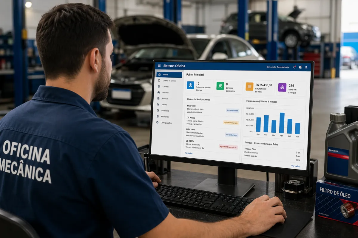 Sistema para oficina mecânica e auto peças: como escolher o melhor para seu negócio