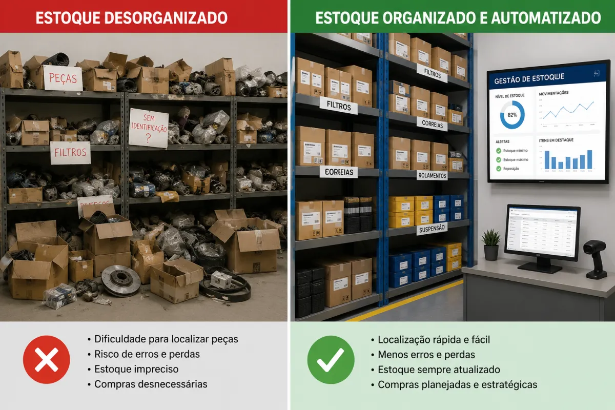 Controle de Estoque de Auto Peças Automatizado: O Segredo dos Auto Centers Lucrativos