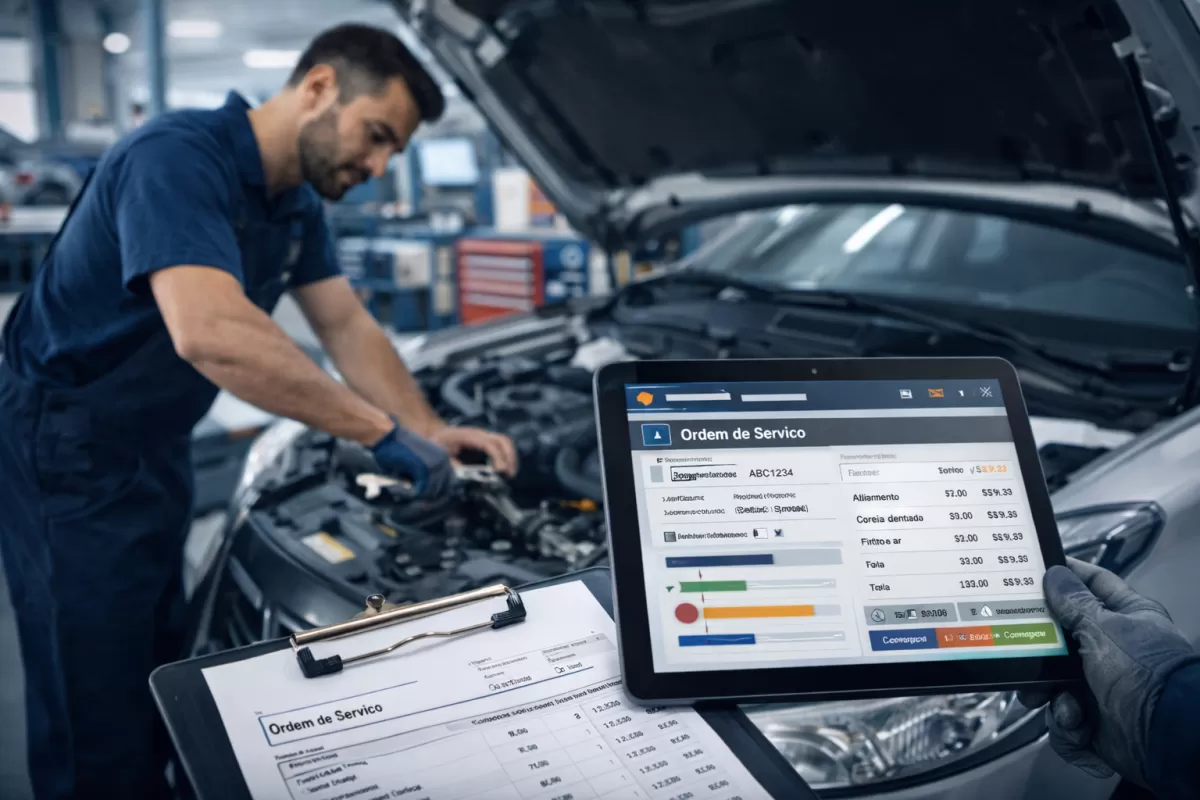 Ordem de Serviço de Manutenção em Autocenters: do atendimento ao faturamento