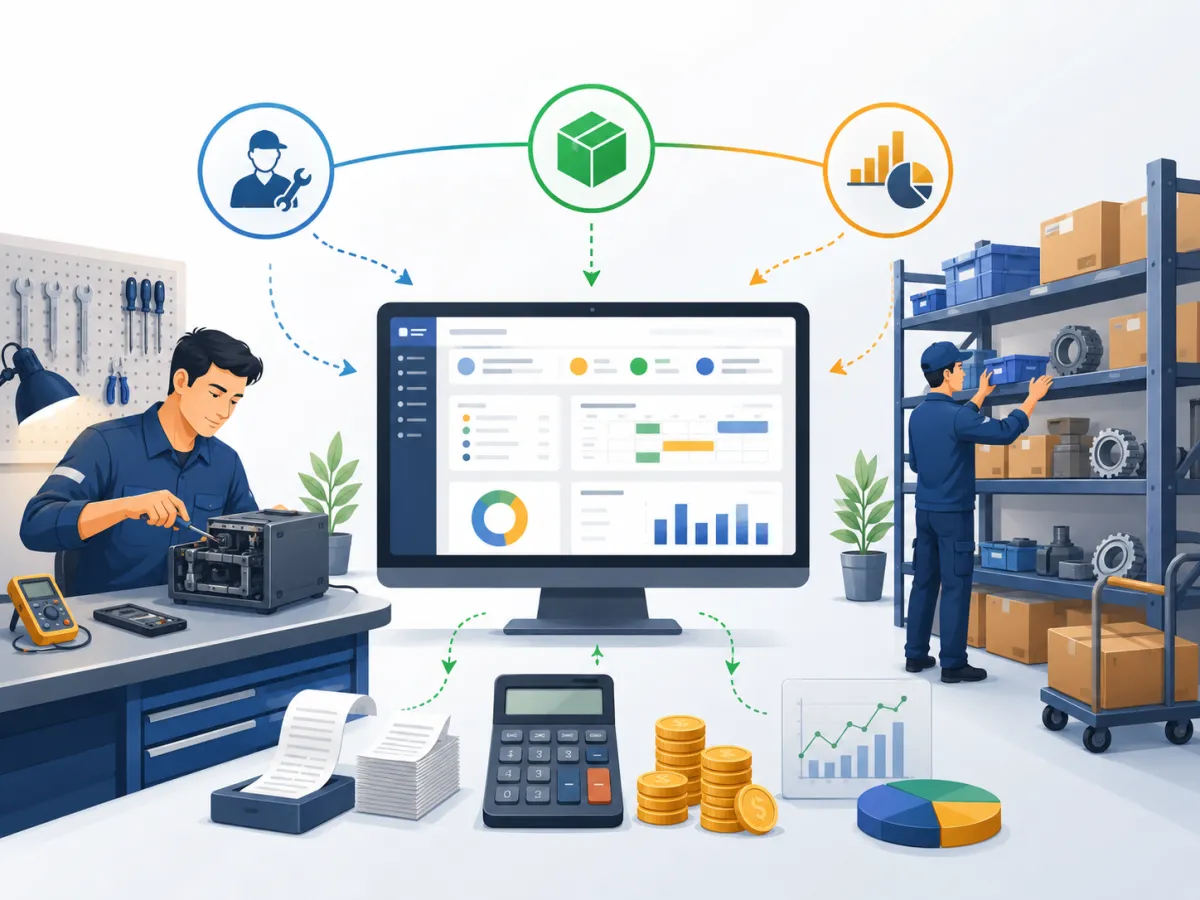 Controle de Ordens de Serviço: Como Integrar Serviços, Estoque e Financeiro