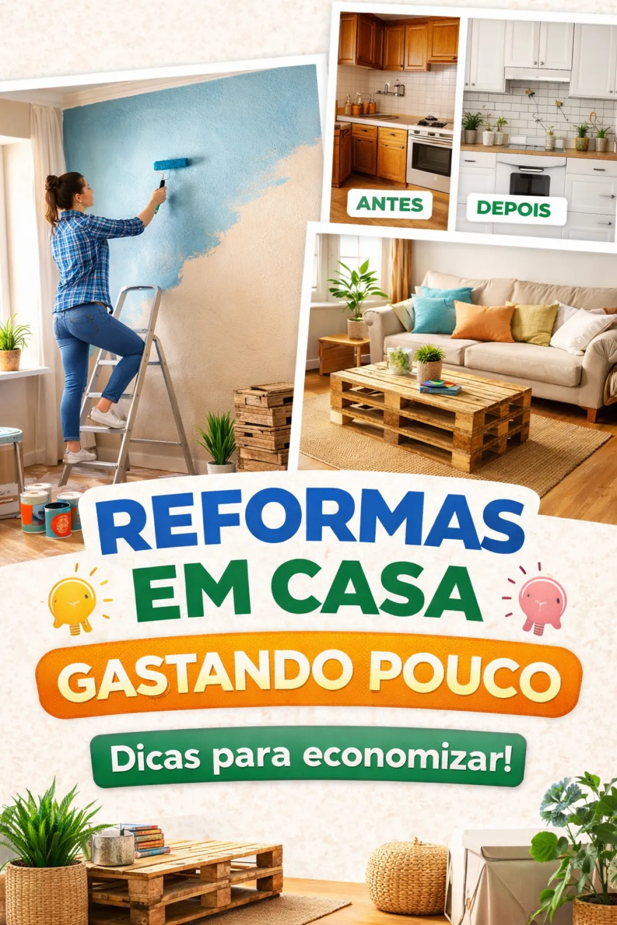 Reformas em casa gastando pouco: dicas práticas