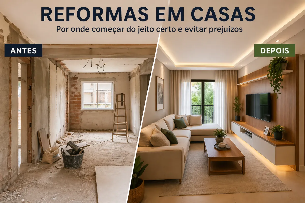 Reformas em casas: por onde começar do jeito certo