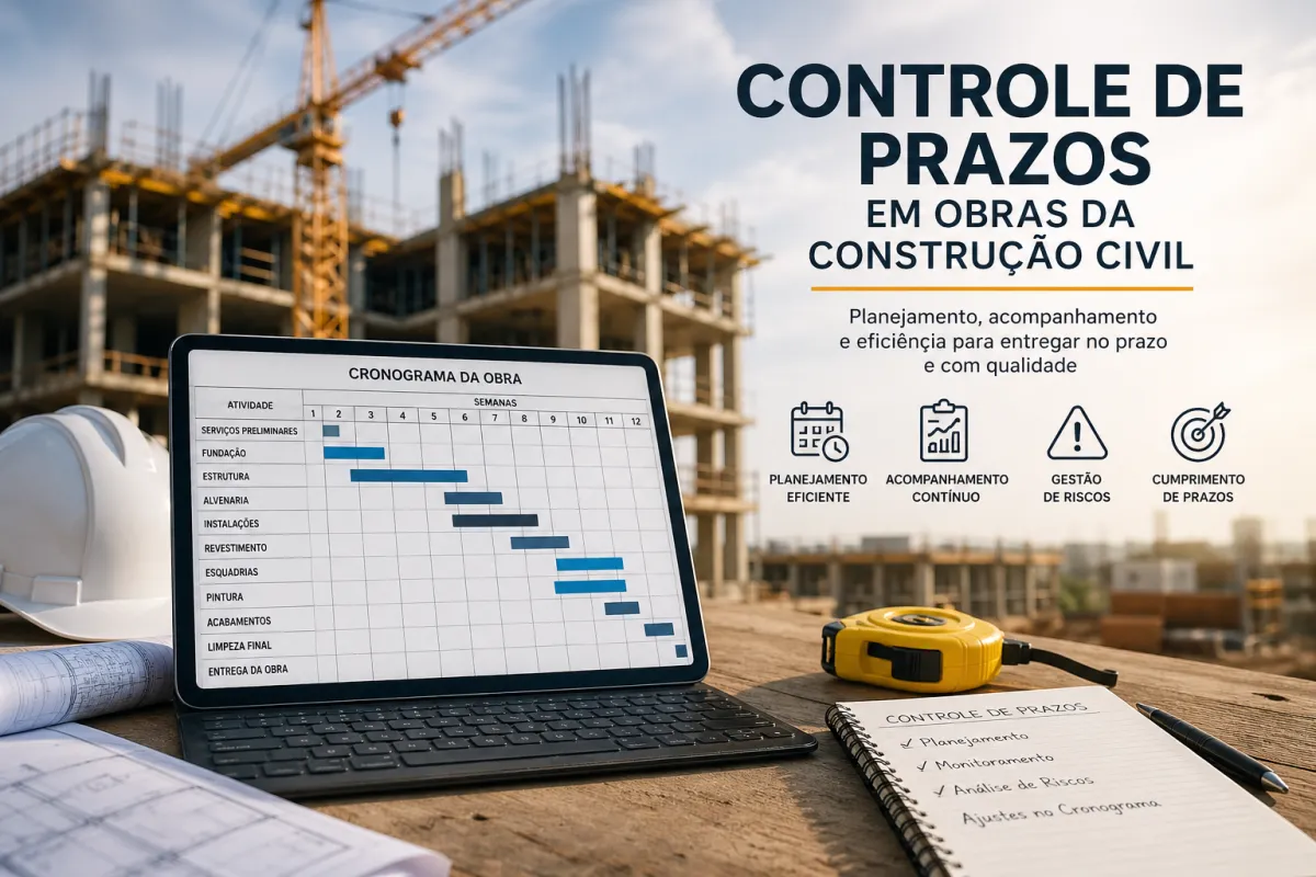 Controle de prazos em obras da construção civil