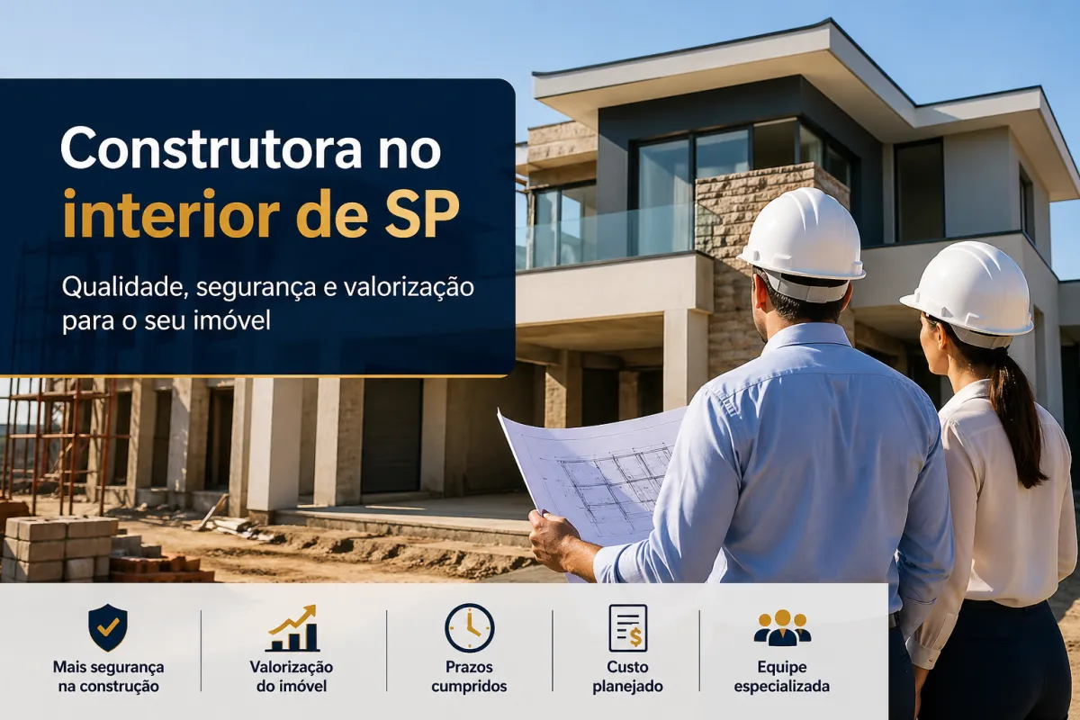 Por que escolher uma construtora no interior de SP para seu imóvel