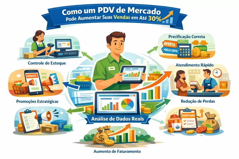 PDV de Mercado: Como Escolher o Sistema Ideal e Aumentar Suas Vendas em Até 30%