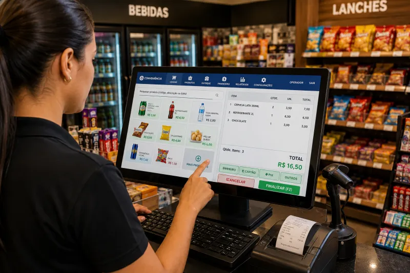 Sistema para Conveniência Completo: Controle de Estoque, Caixa e Delivery