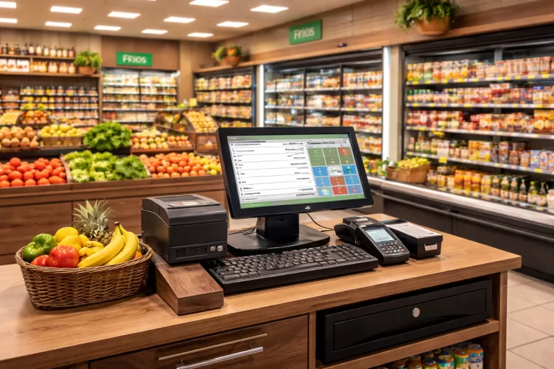 Sistema para Caixa de Mercado Fácil de Usar e Econômico
