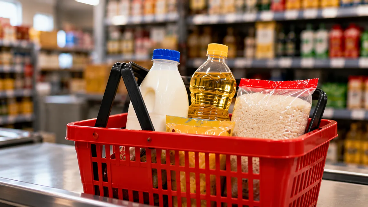 Cesta de Compras no Mercado