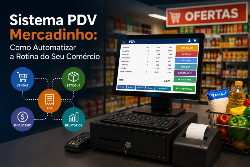 Sistema PDV Mercadinho: Como Automatizar a Rotina do Seu Comércio